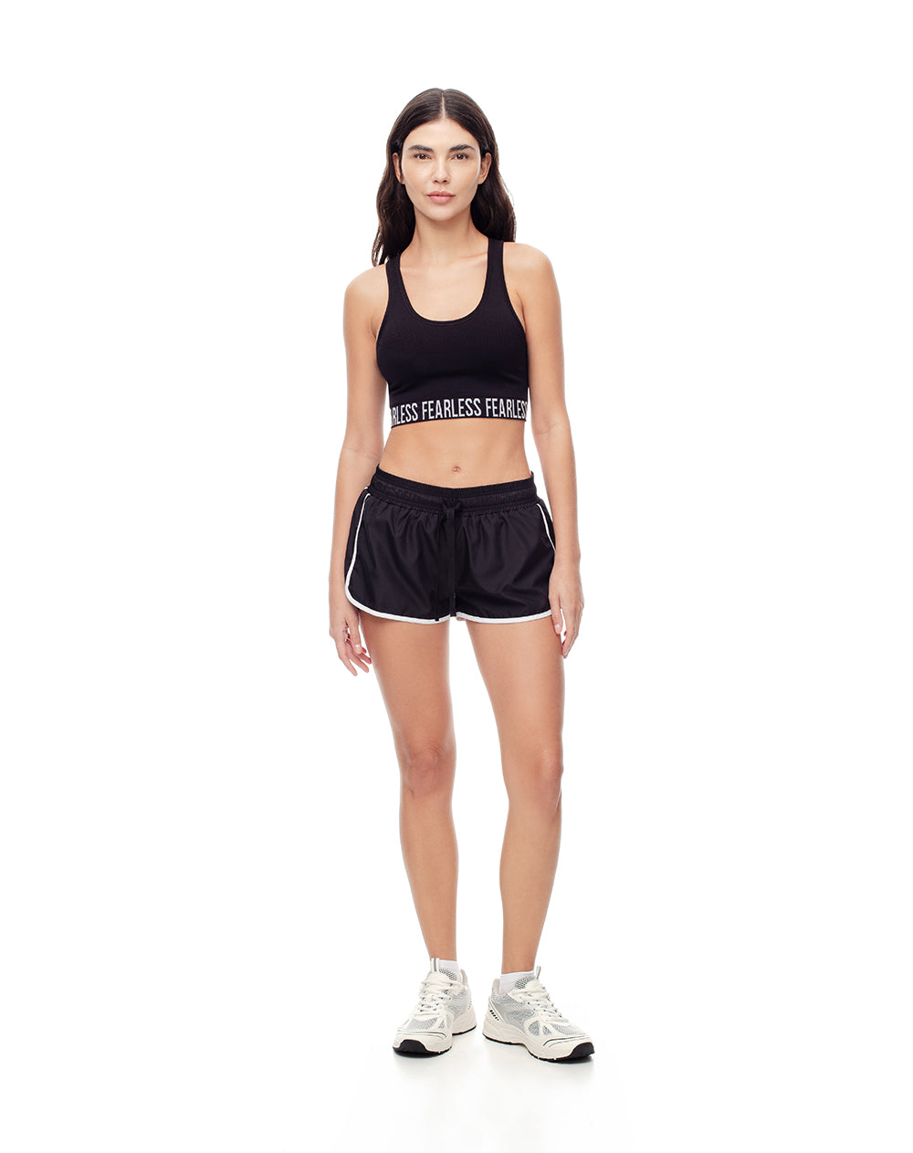 Top soporte alto negro