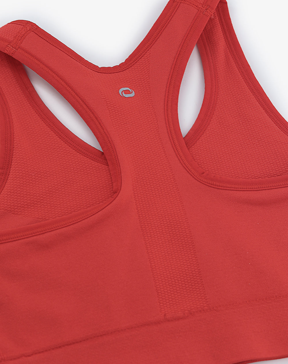 Top deportivo soporte alto seamless rojo