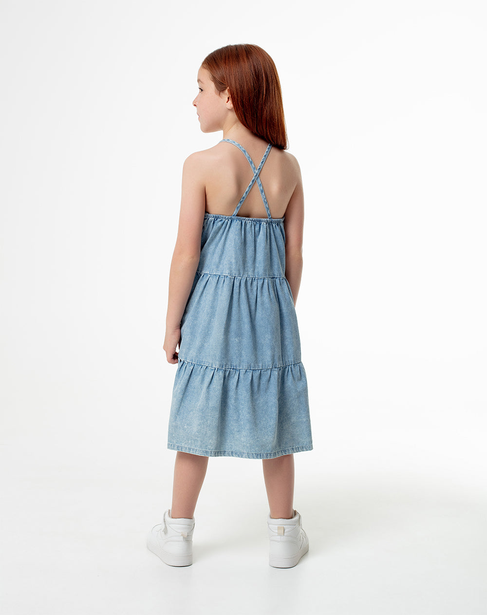Vestido corto indigo