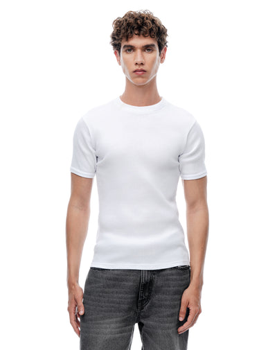 Camiseta ted manga corta blanca hombre