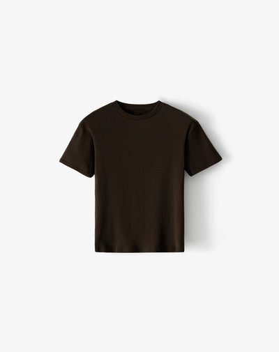 Camiseta ted manga corta chocolate hombre