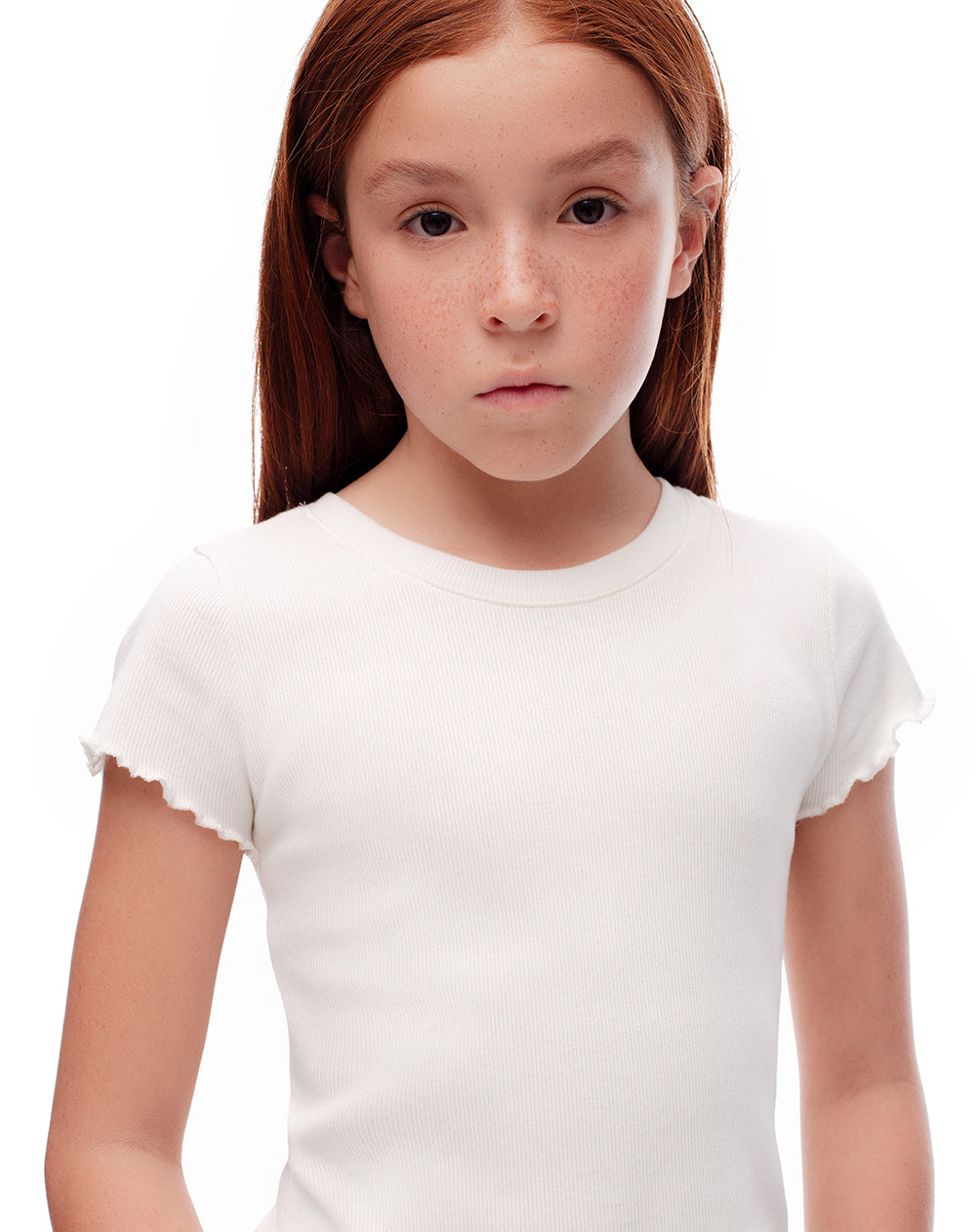 Camiseta slim fit manga corta blanca