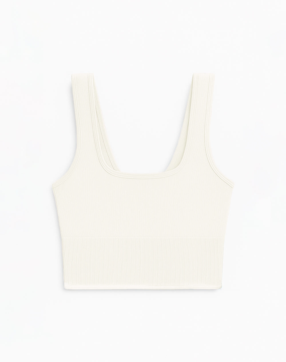 Top deportivo soporte medio seamless blanco