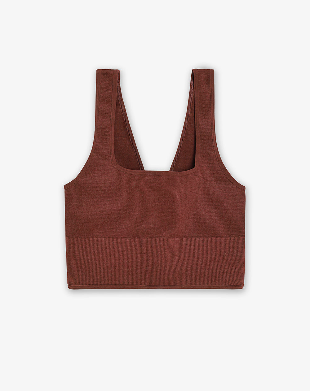 Top tiras anchas soporte medio cafe