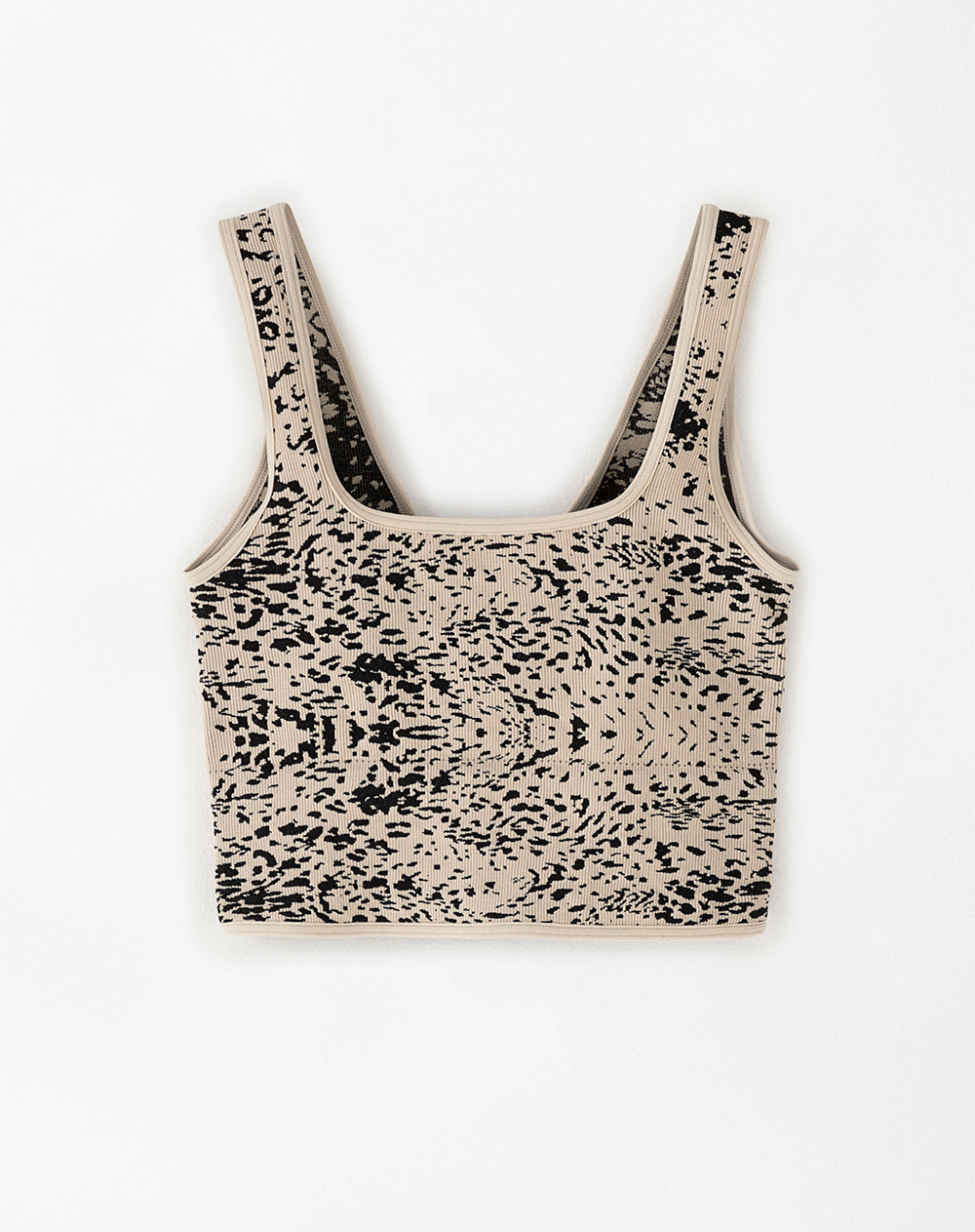 Top deportivo soporte medio seamless multifuncional estampado