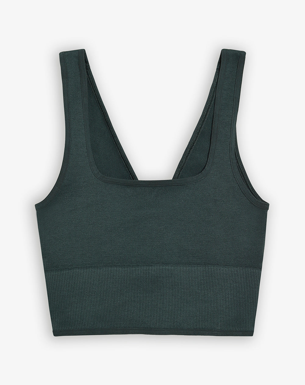 Top deportivo soporte medio seamless verde