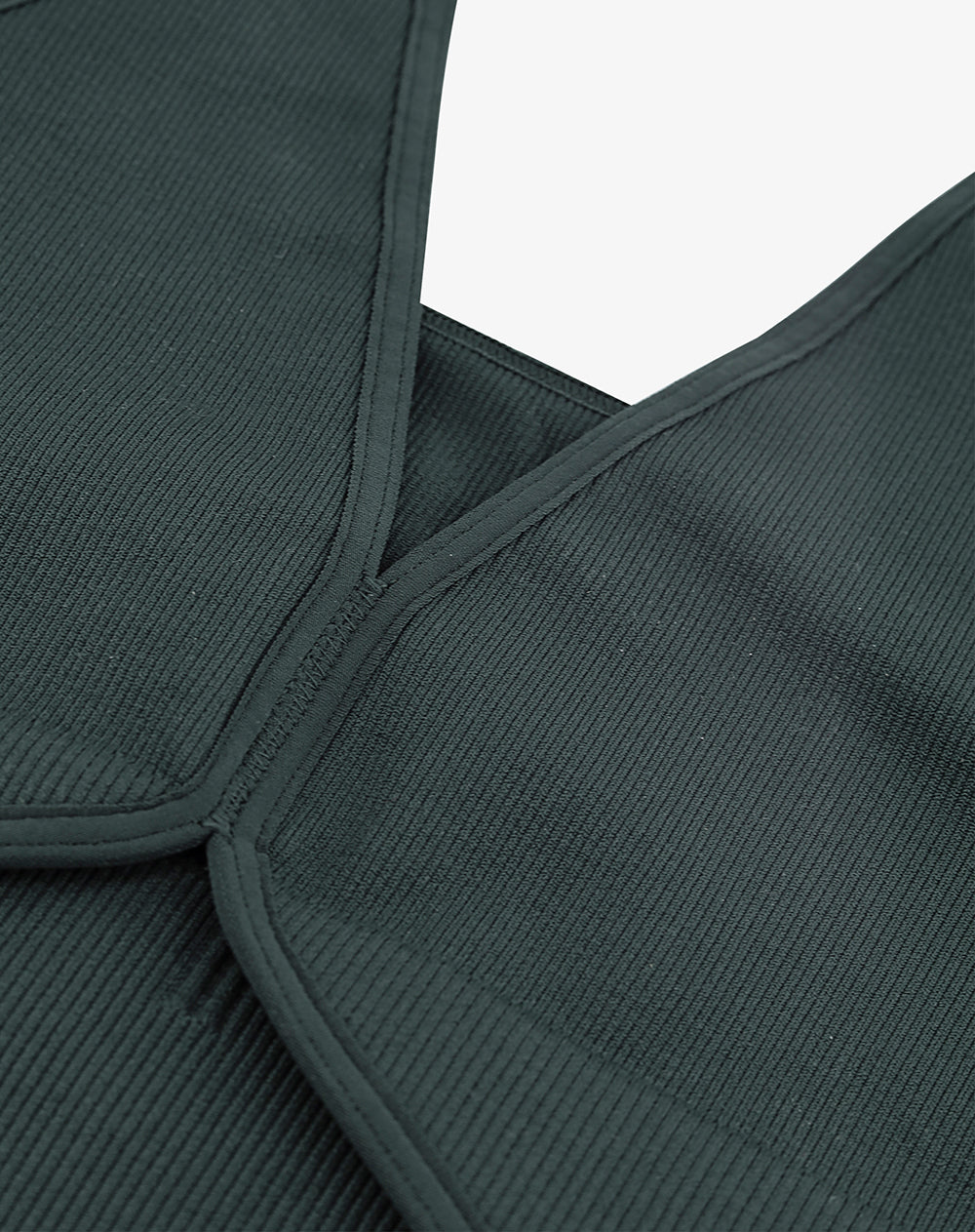 Top deportivo soporte medio seamless verde