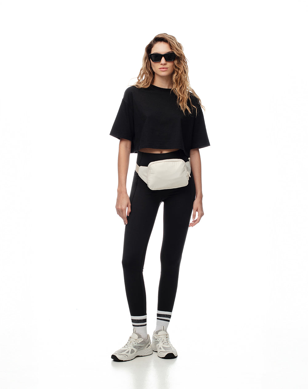 Top + legging deportivo negro mujer