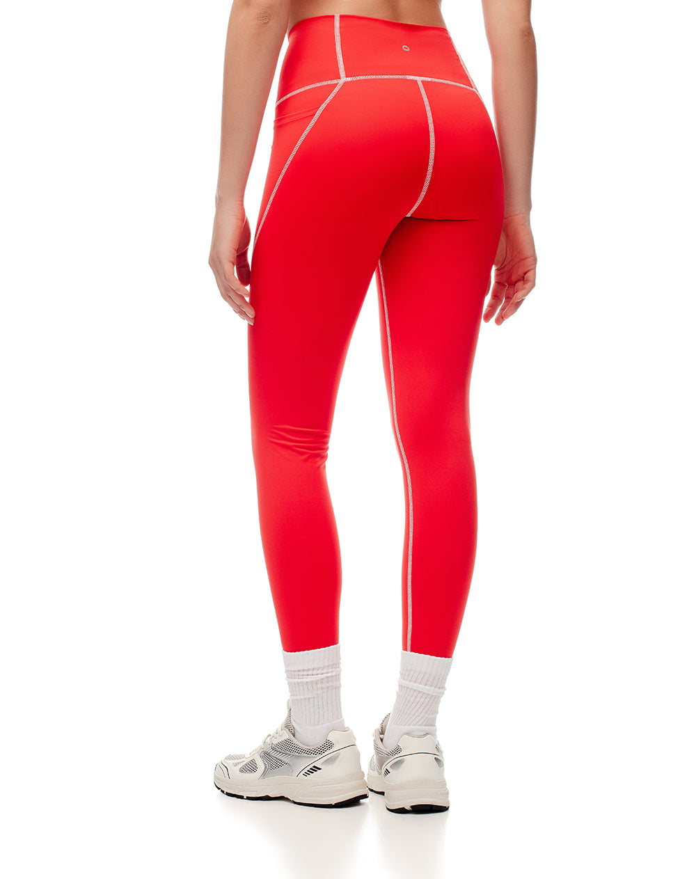 Legging tiro alto rojo brillante