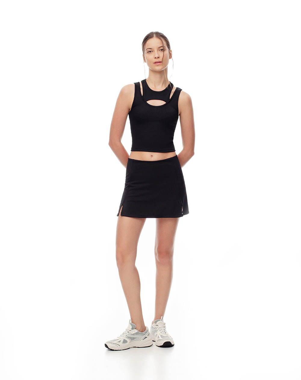 Camiseta slim fit negra