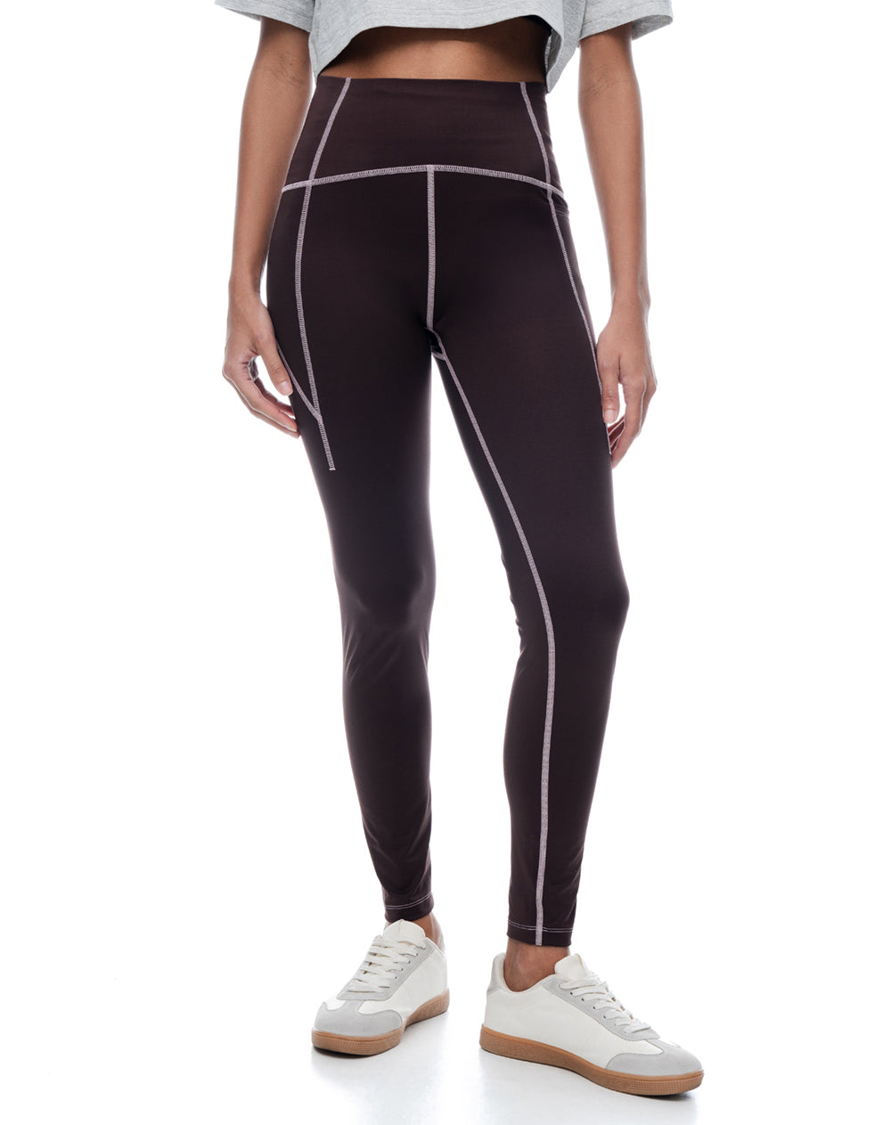 Legging tiro alto vino tinto mujer