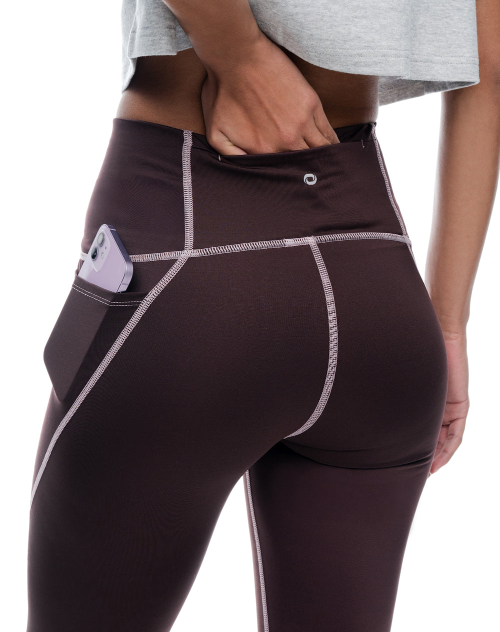 Legging tiro alto vino tinto mujer