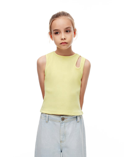Camiseta slim fit amarilla