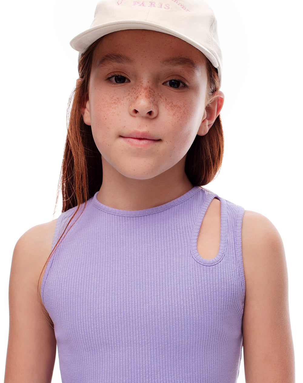 Camiseta fitted fit lavanda