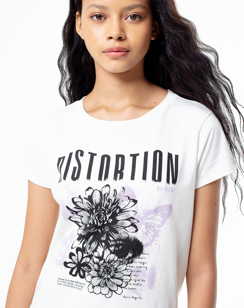 Camiseta regular fit manga 3/4 habana