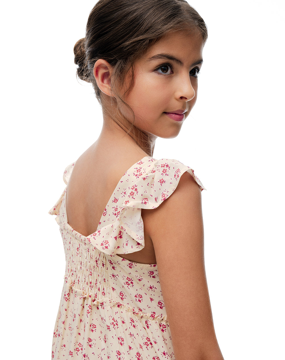Vestido largo flores niña