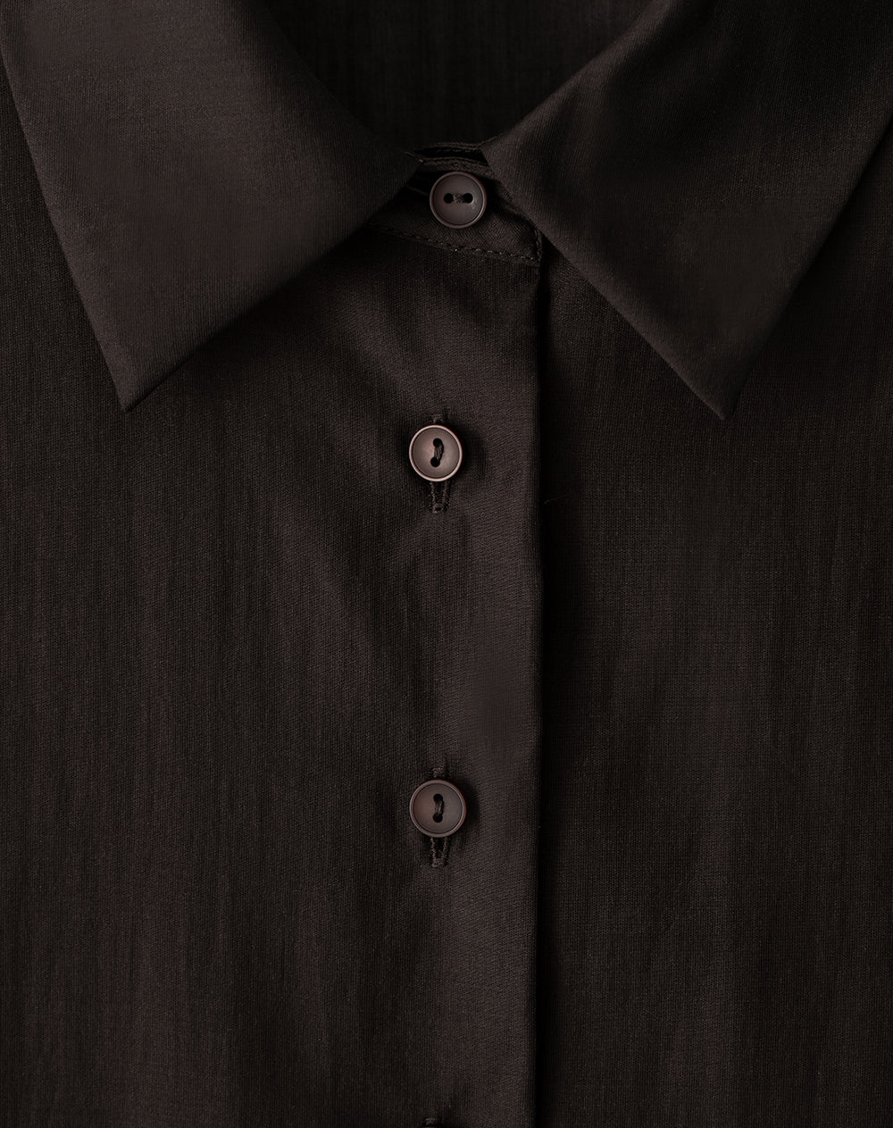 Camisa manga larga oversize transparencia chocolate mujer