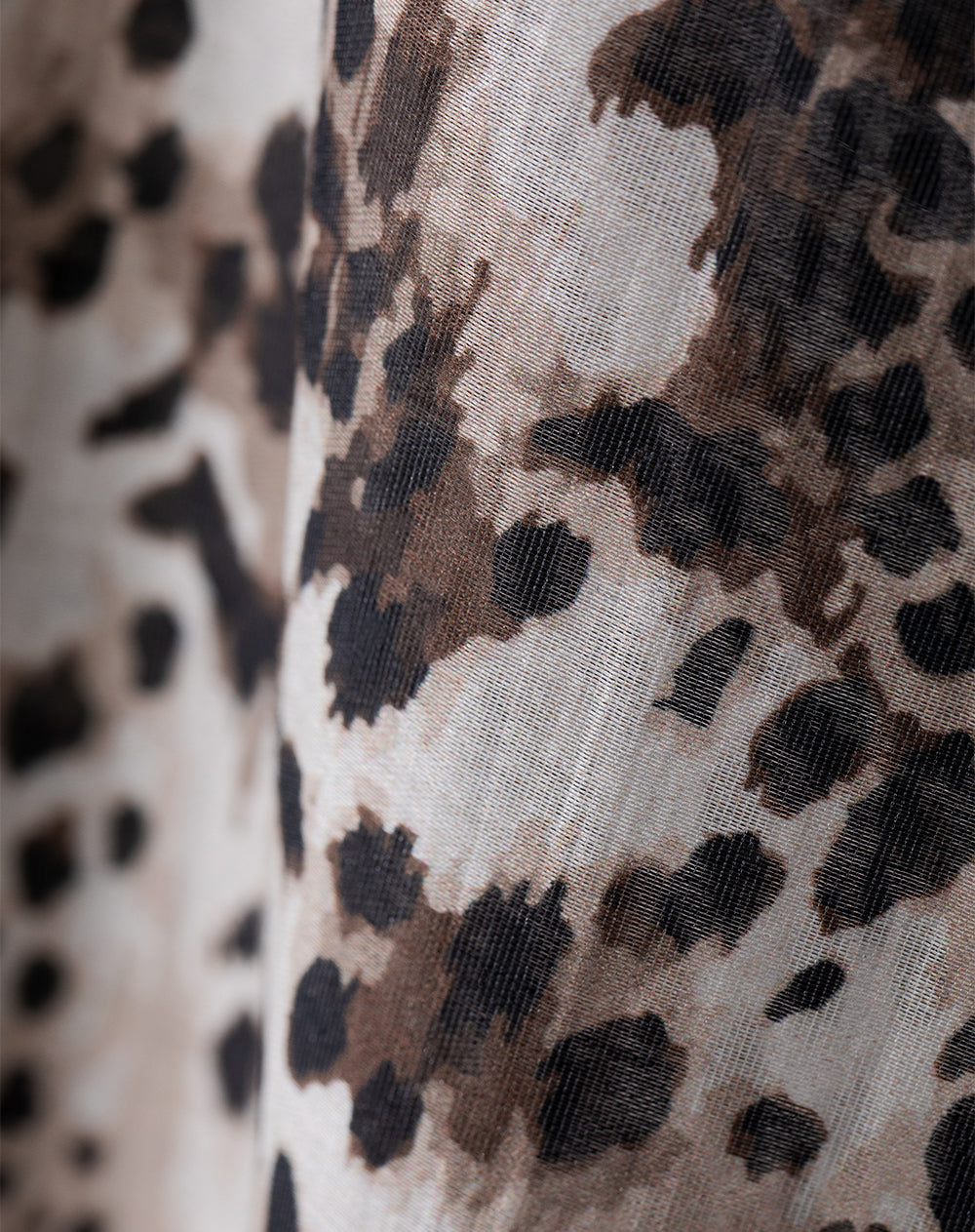 Camisa manga larga oversize print mujer