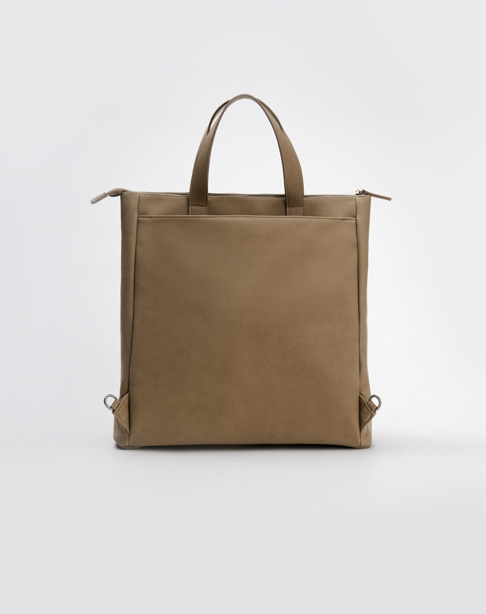Bolso morral efecto cuero café