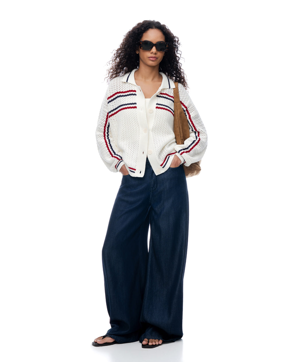 Buzo regular blanco mujer