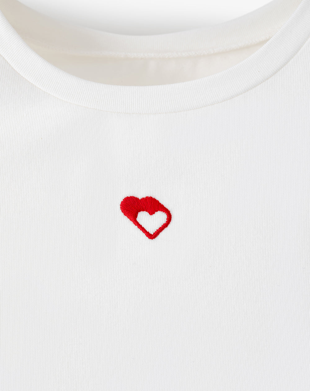 Camiseta slim fit manga corta cruda