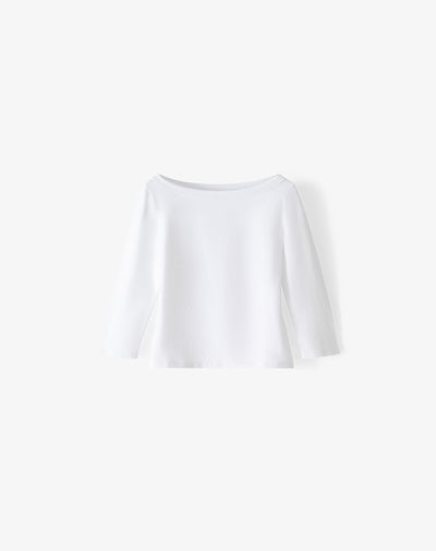 Camiseta ted manga 3/4 blanca mujer