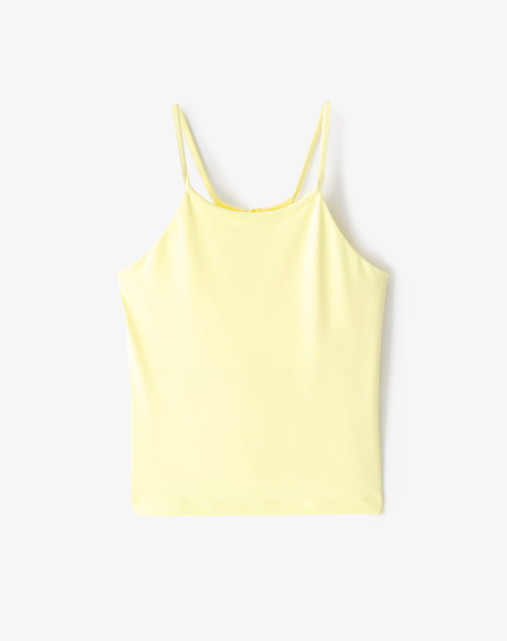 Camiseta esqueleto slim top interno amarilla mujer