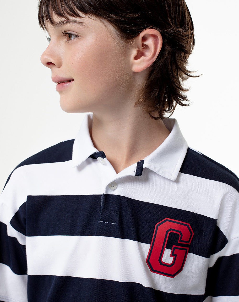 Polo Loway regular fit azul con rayas