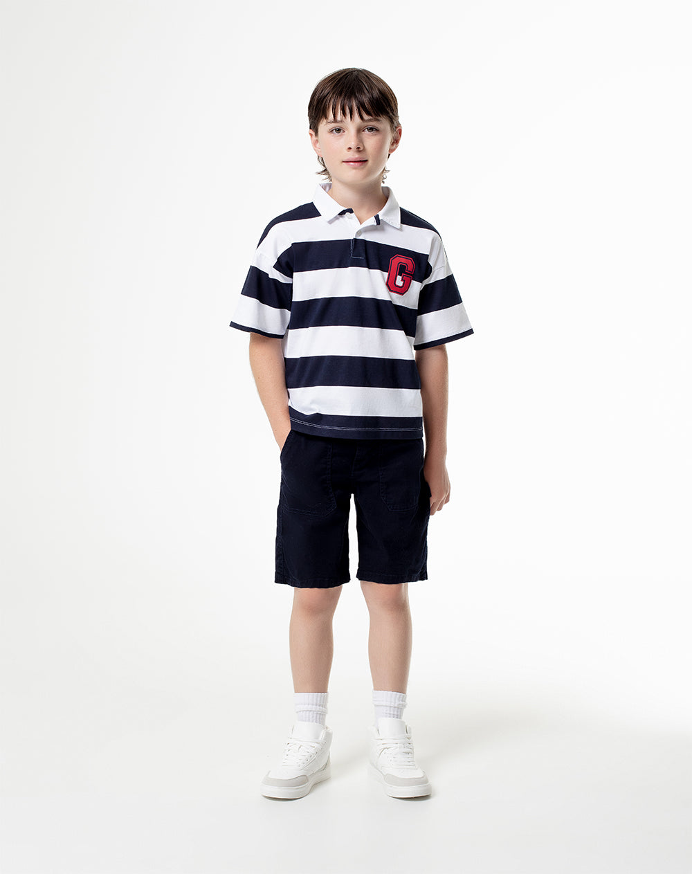 Polo Loway regular fit azul con rayas