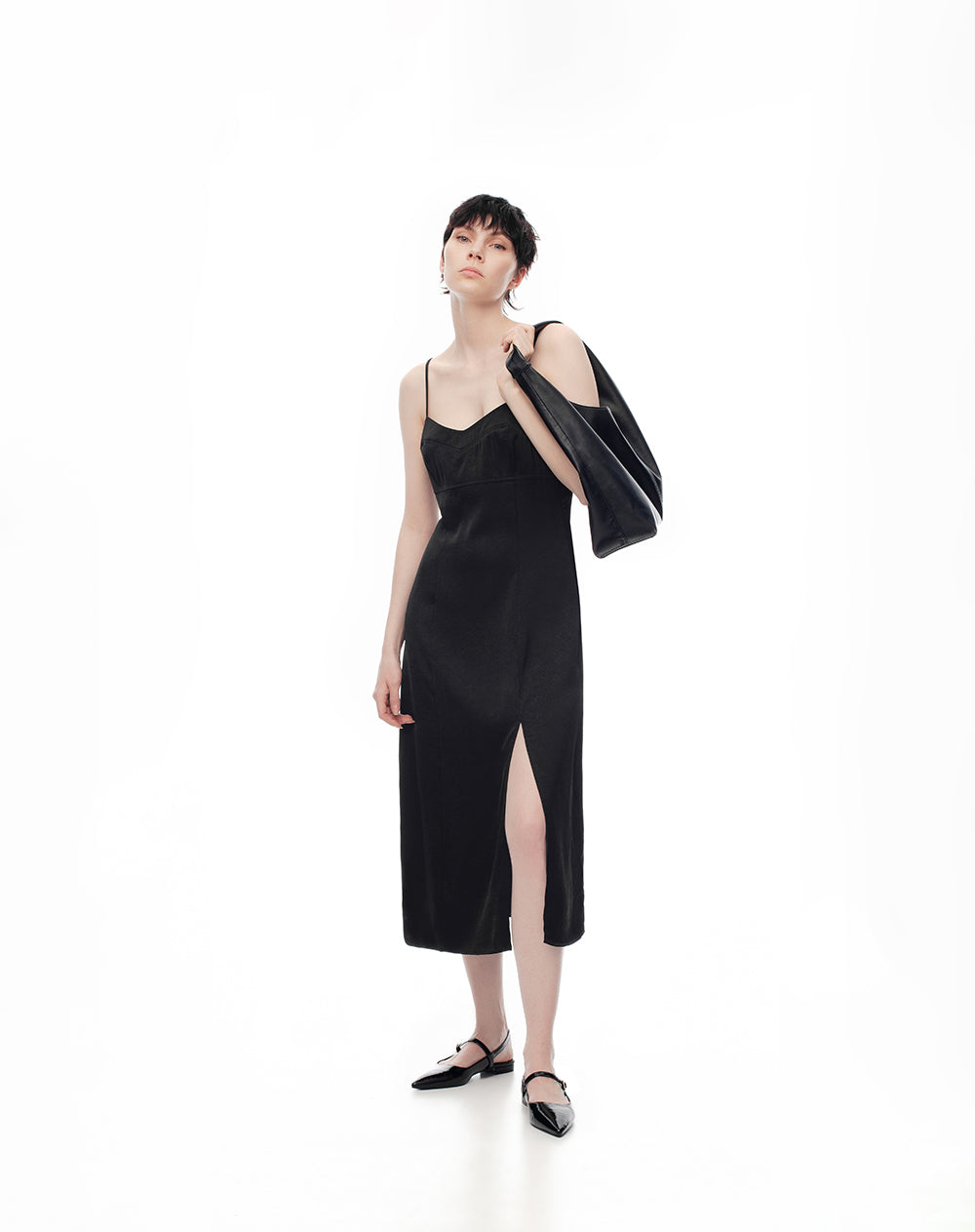 Vestido medio negro