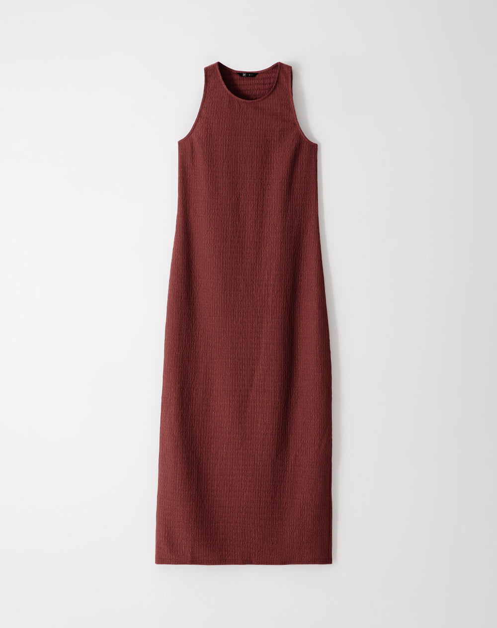 Vestido largo terracota