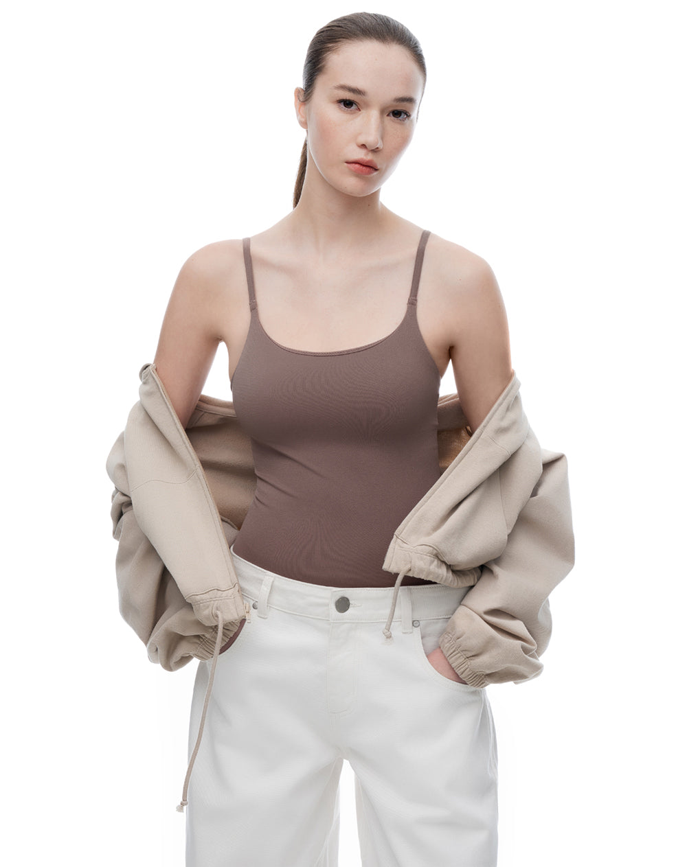Camisilla slim seamless x2unds surtidas mujer