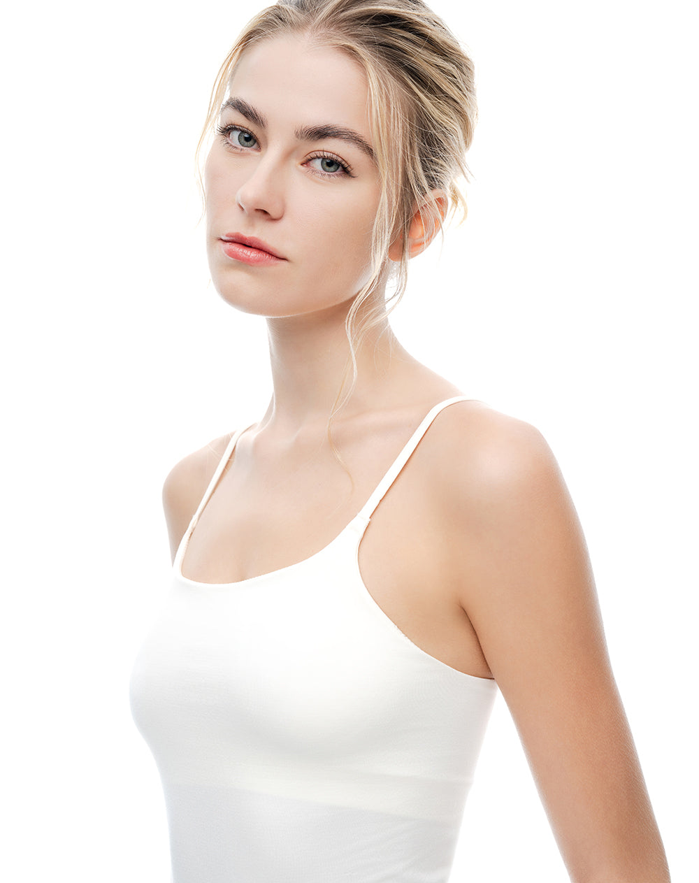 Camisilla slim seamless x2unds surtidas mujer