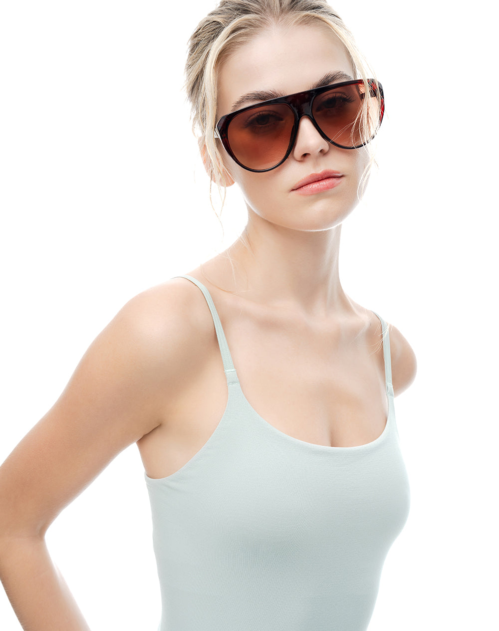 Camisilla slim seamless x2unds surtidas mujer