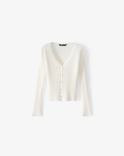 Buzo slim blanco mujer