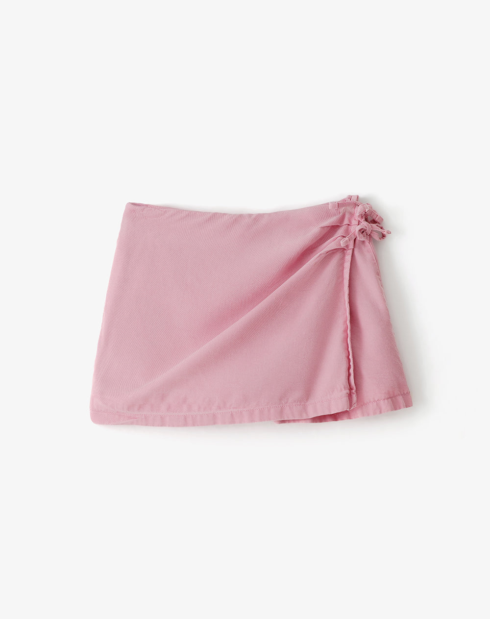 Falda short tiro medio rosada niña