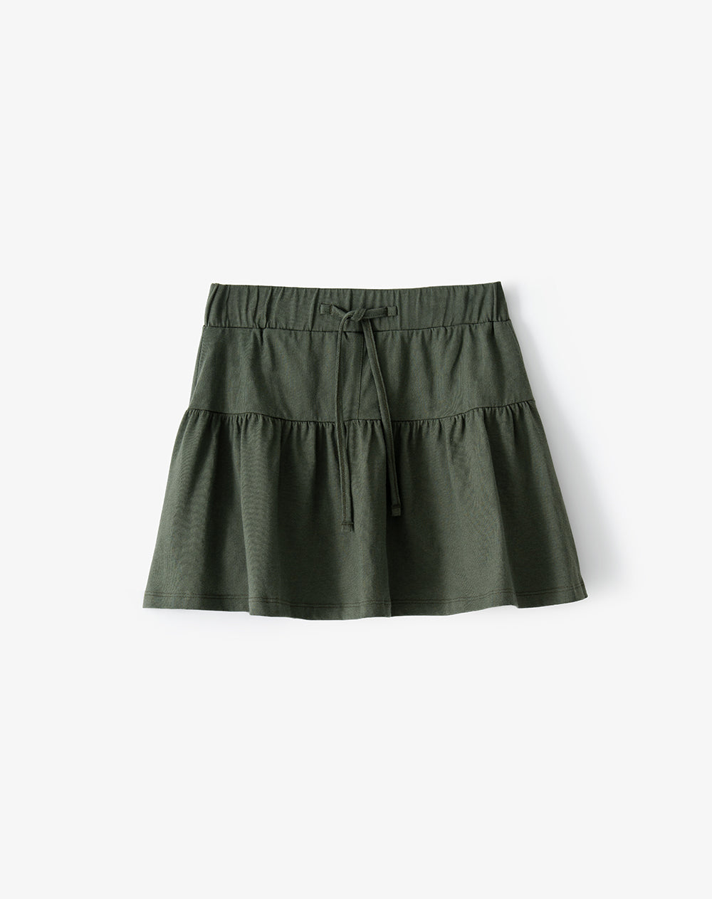 Falda corto tiro medio verde niña