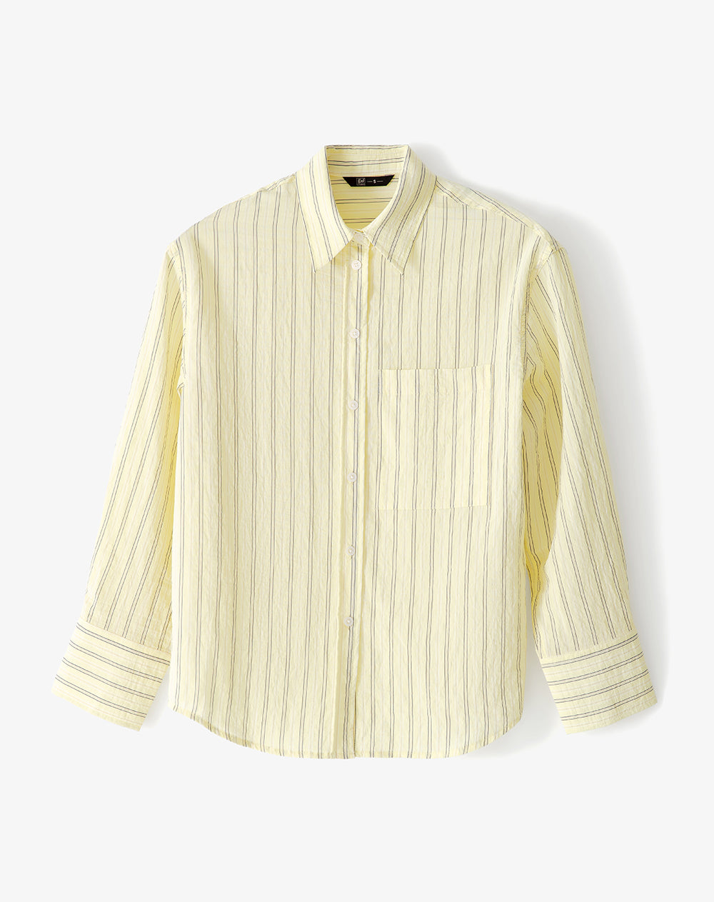 Camisa manga larga regular rayas mujer