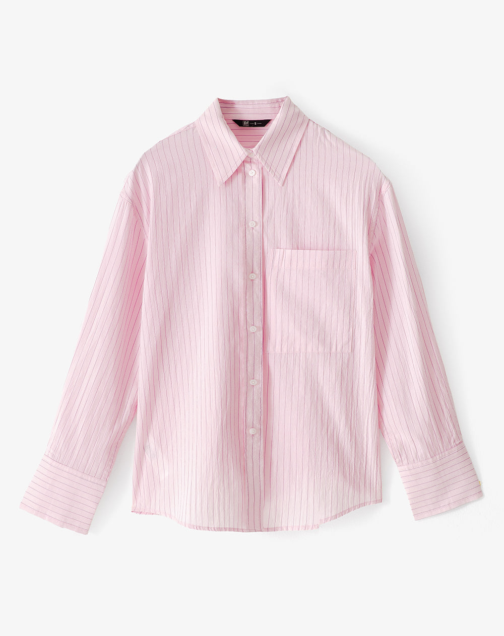 Camisa manga larga regular rayas mujer