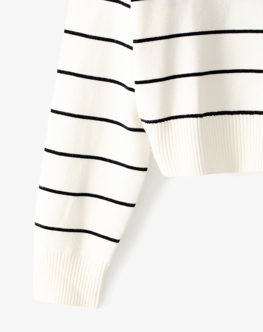 Buzo regular fit blanco rayas