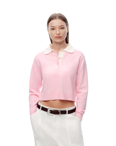 Buzo regular fit rosado