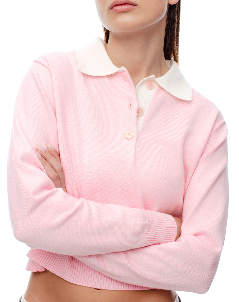 Buzo regular fit rosado