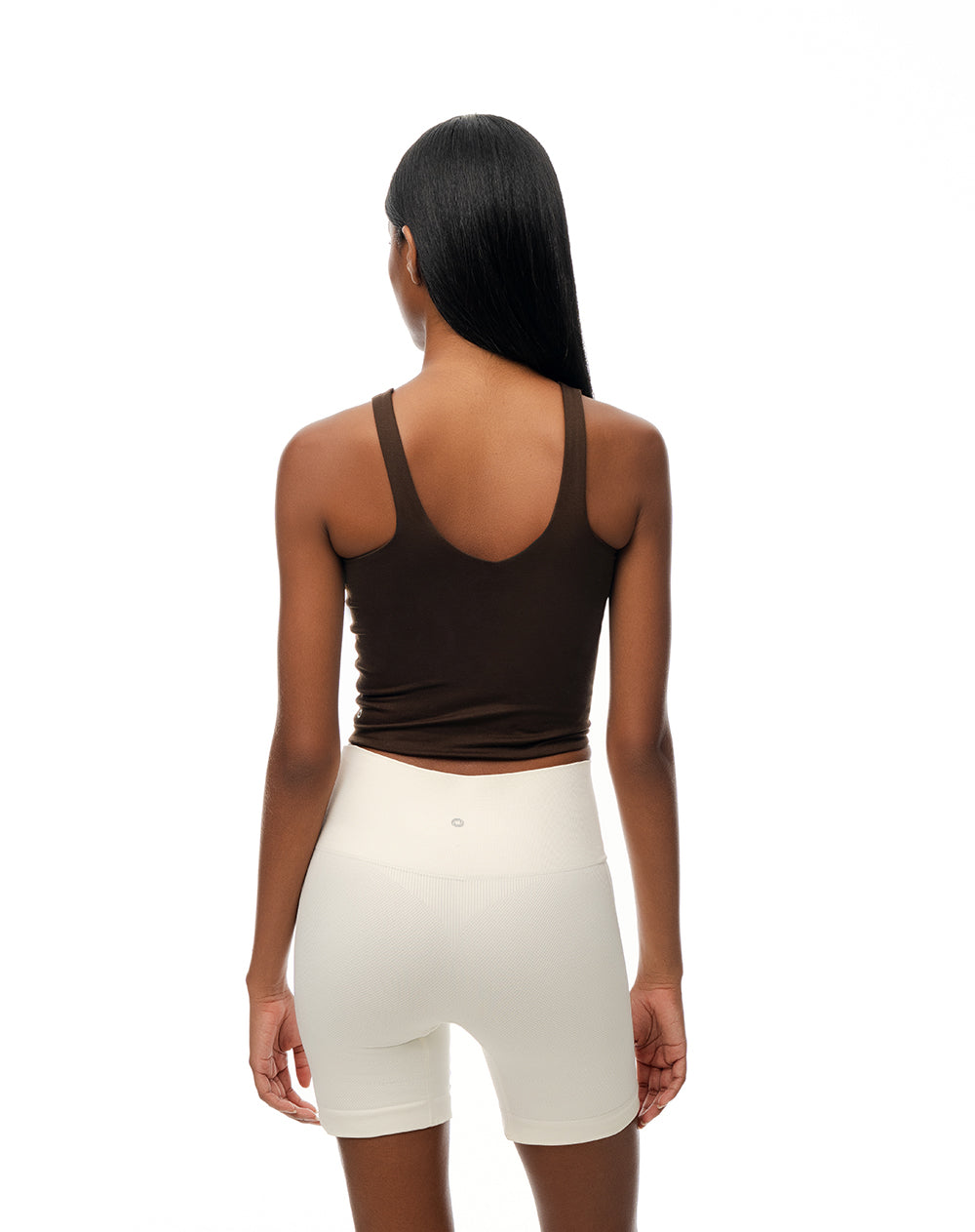 Biker deportivo seamless blanco mujer