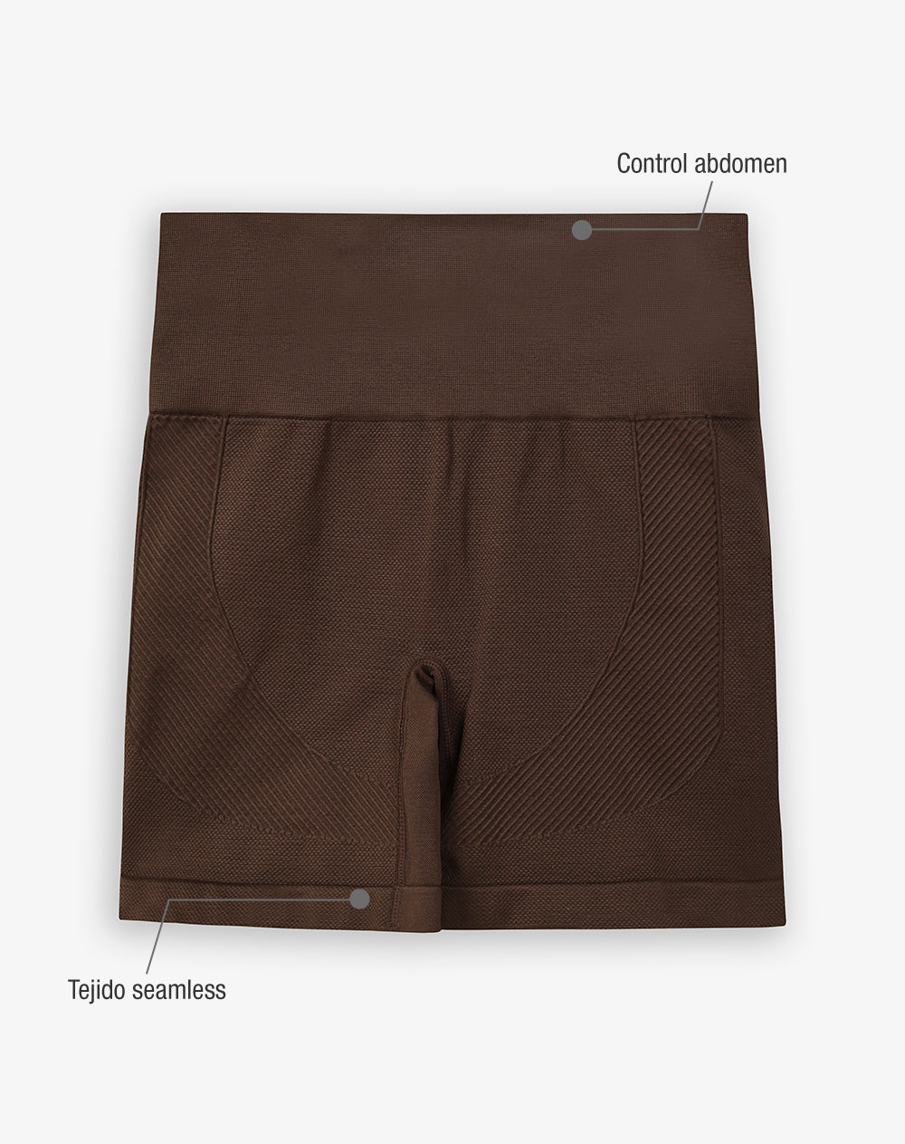 Biker deportivo seamless chocolate mujer