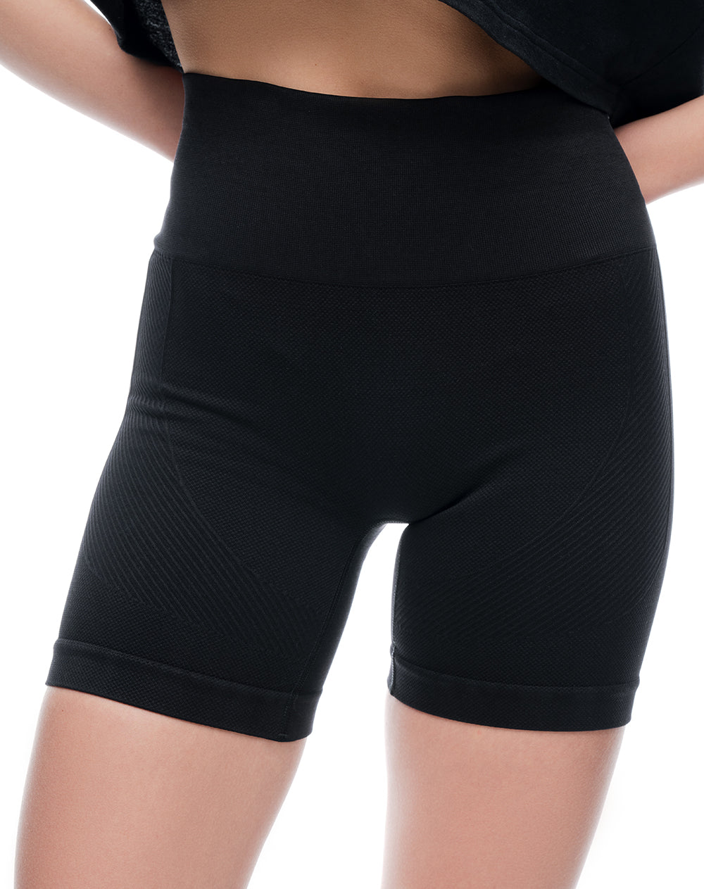 Biker deportivo seamless negro mujer