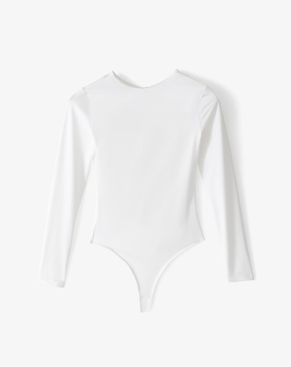 Body cuello redondo manga larga blanco