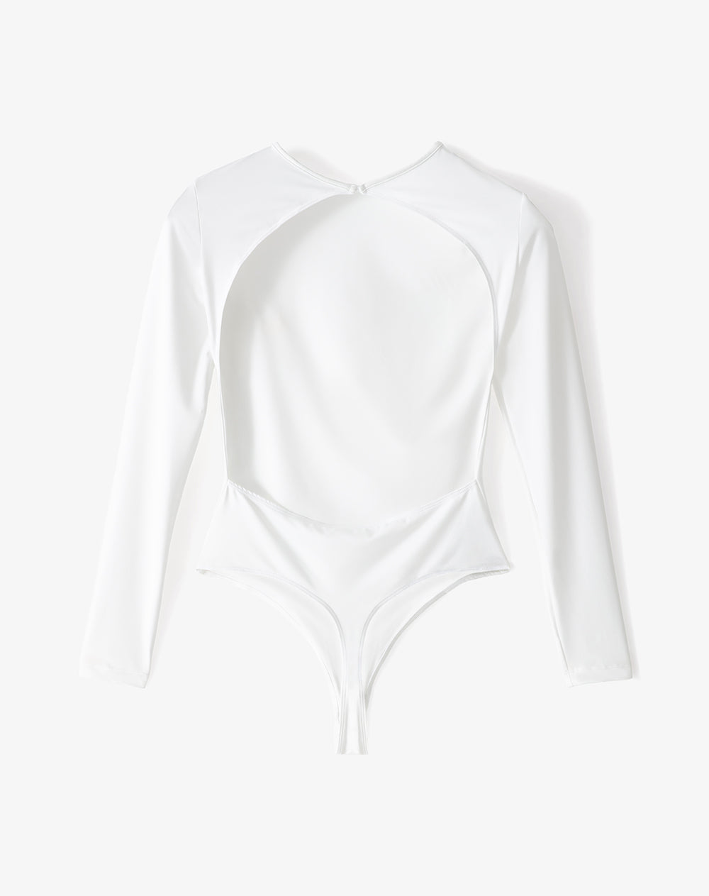 Body cuello redondo manga larga blanco