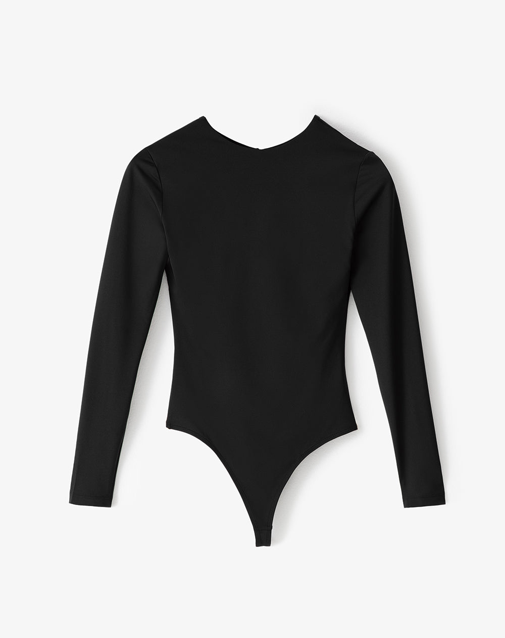 Body cuello redondo manga larga negro