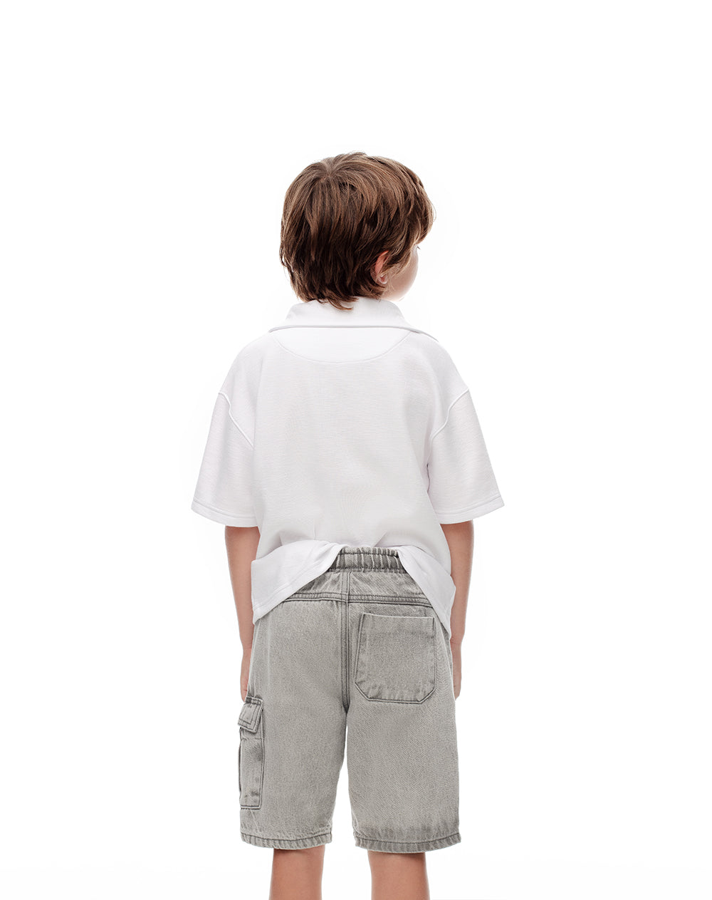 Bermuda Lozoz regular fit denim gris