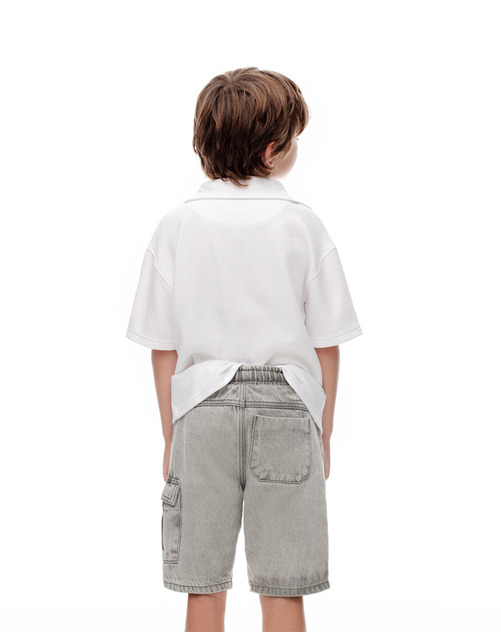 Bermuda Lozoz regular fit denim gris